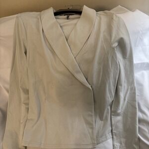 Women's Medium Size Beige Kristen Davis Blazer